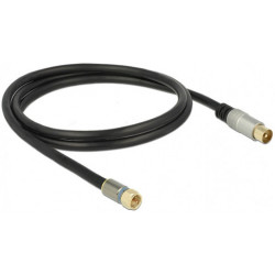 Microwave F-connector cable